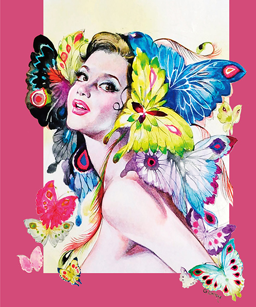 作者不詳 3号 「森林と少女」 油彩画 【正光画廊・5500点出品中・お